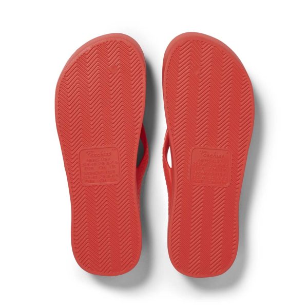 Kids - Arch Support Flip Flops - Coral